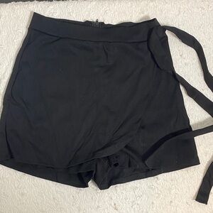 Black Women's Wrap Skort